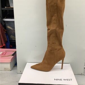 Nine West Tan Over the Knee Boots